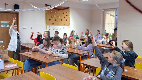 Zajęcia fizyczne w klasach 6