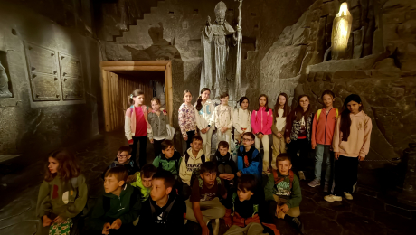 Klasa 3b w Kopalni soli w Wieliczce