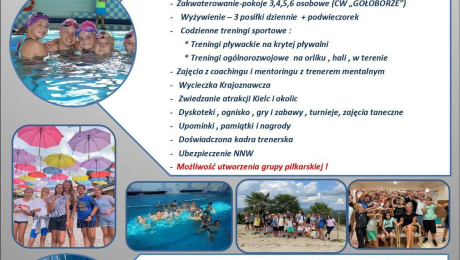 Obóz sportowo-rekreacyjny organizowany przez Uczniowski Klub Sportowy "Wol