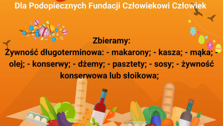 Zbiórka żywności dla Podopiecznych Fundacji Człowiekowi Człowiek