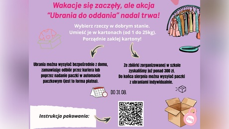 Wakacje się zaczęły, ale akcja “Ubrania do oddania” nadal trwa!
