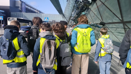 7b odwiedziła Centrum Edukacji Lotniczej w Balicach
