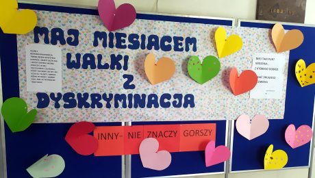 Maj miesiącem walki z dyskryminacją